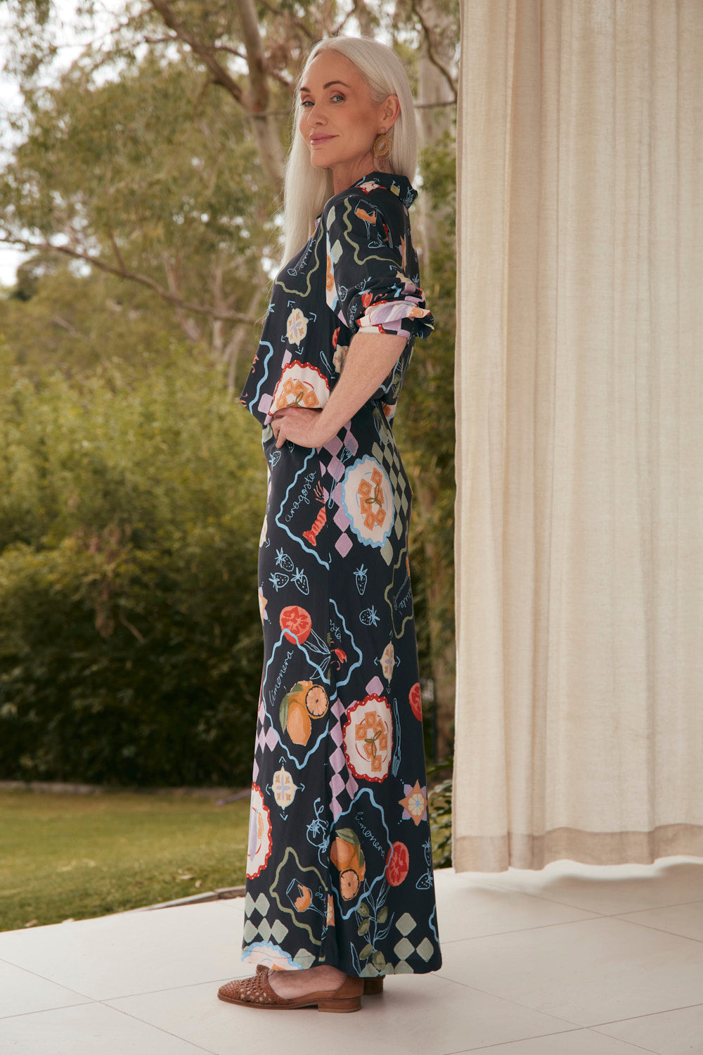 Katie Bias Cut Skirt in New Orleans