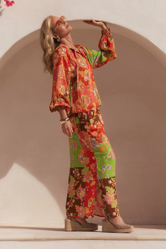 Ivy Column Skirt in Petra