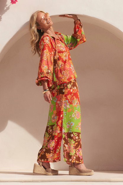 Ivy Column Skirt in Petra