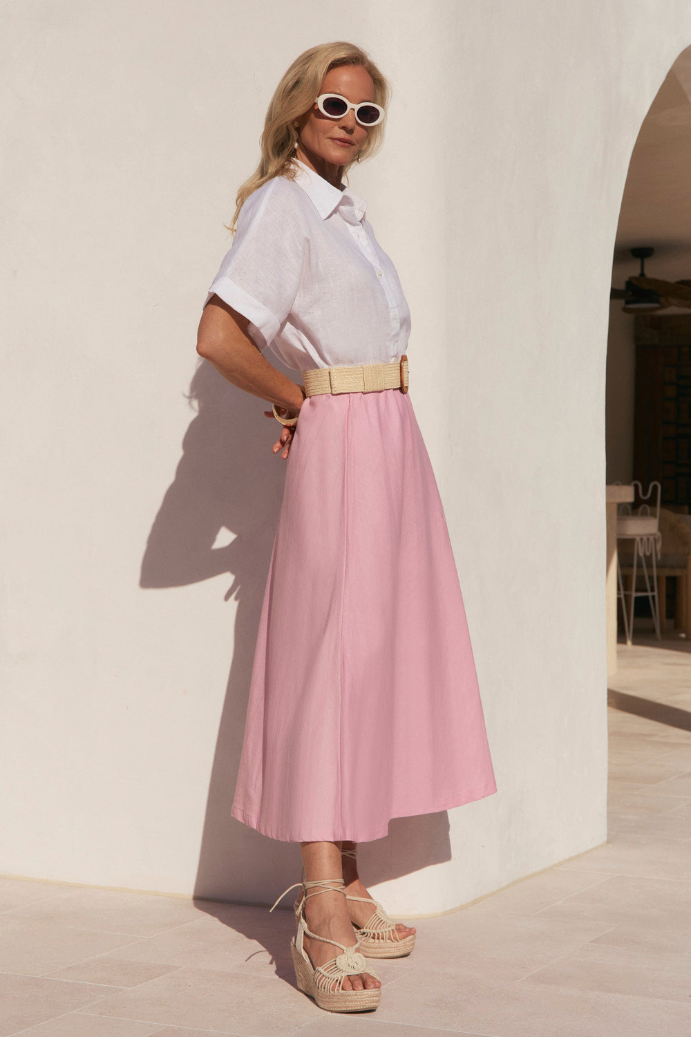 Sabina Skirt in Peony
