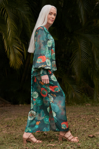 Ivy Column Skirt in Lotus